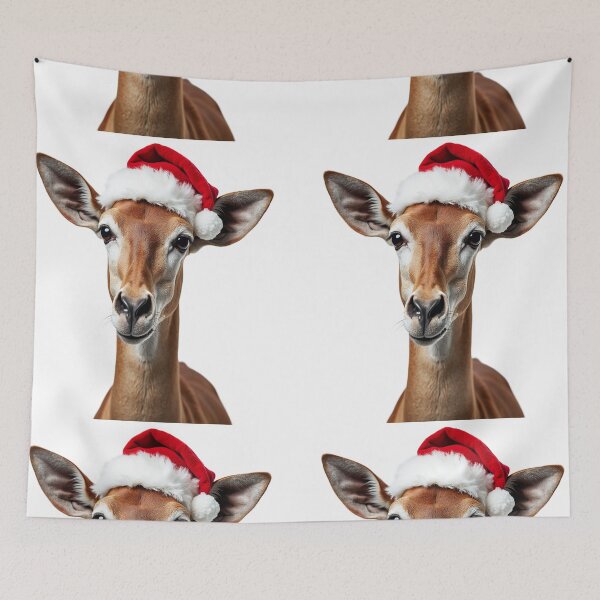 Item preview, Funny Bongo Animal Wearing Christmas Hat designed and sold by LazyOwlStore.