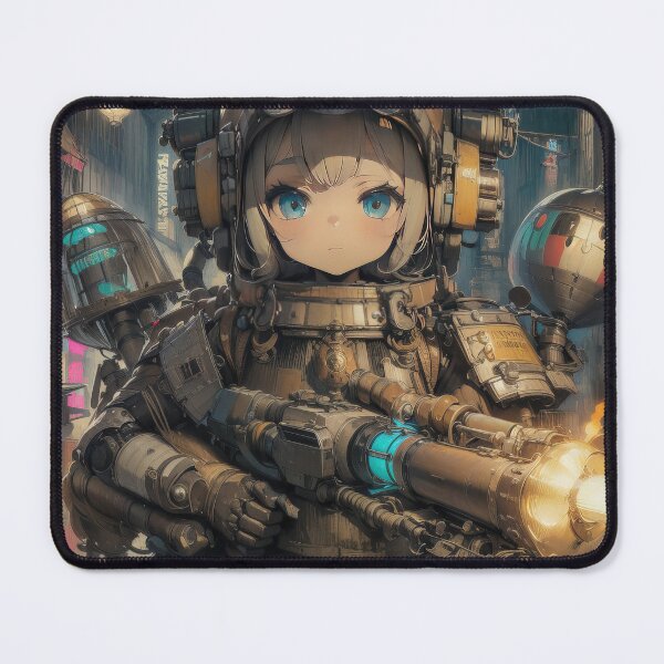 Item preview, Mech scifi girl in a city art designed and sold by TheArtistOf2022.