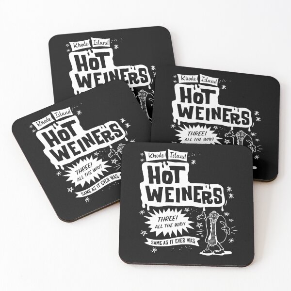 Item preview, Vintage Rhode Island Hot Weiners - white print designed and sold by retropetrol.
