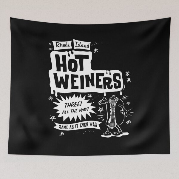 Item preview, Vintage Rhode Island Hot Weiners - white print designed and sold by retropetrol.
