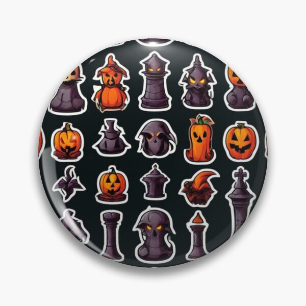 Item preview, Halloween Chess Pattern designed and sold by Planetporridge.