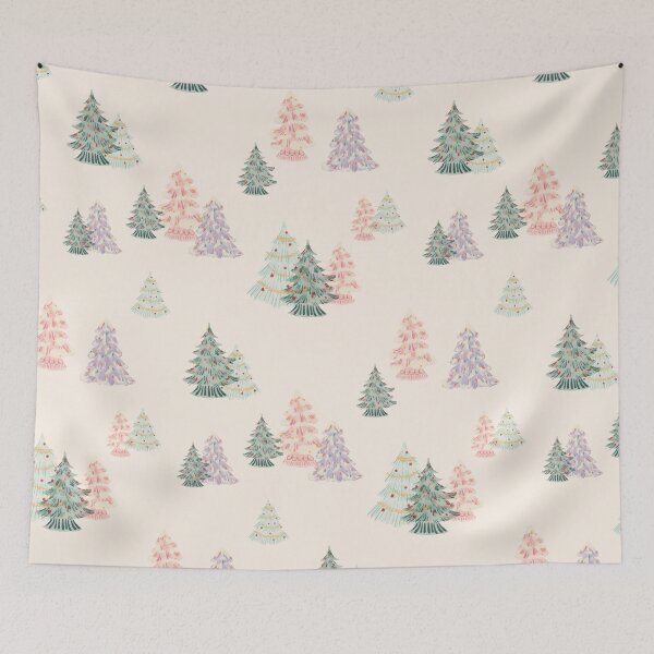 Item preview, Watercolor Christmas Trees designed and sold by Courtney Nicholls.
