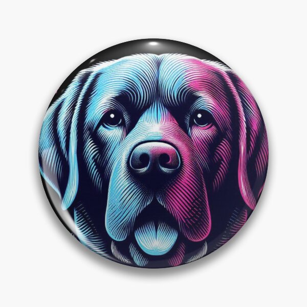 Item preview, Labrador Dog Pink And Blue designed and sold by ProductsGamma.