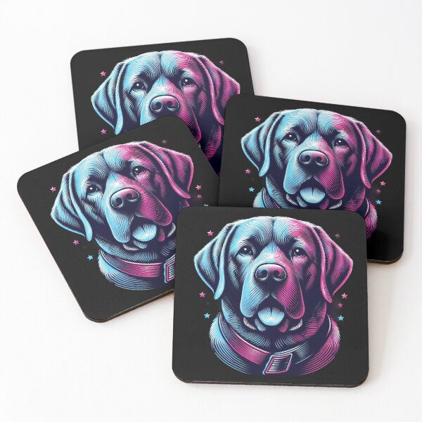 Item preview, Labrador Dog Pink And Blue designed and sold by ProductsGamma.
