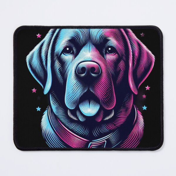Item preview, Labrador Dog Pink And Blue designed and sold by ProductsGamma.