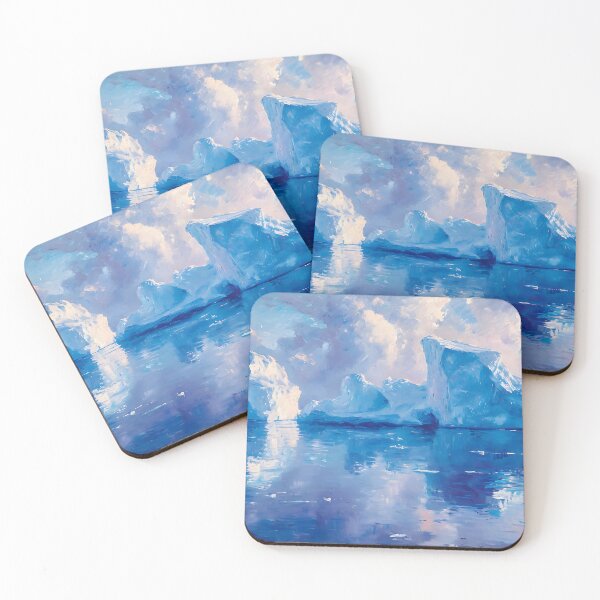 Item preview, Impressionism - Icebergs designed and sold by KootenayDesigns.