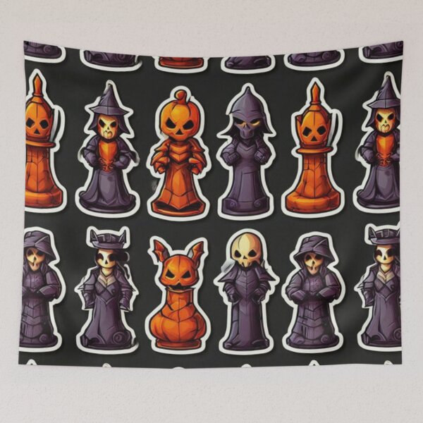 Item preview, Halloween Chess Pattern Design designed and sold by Planetporridge.