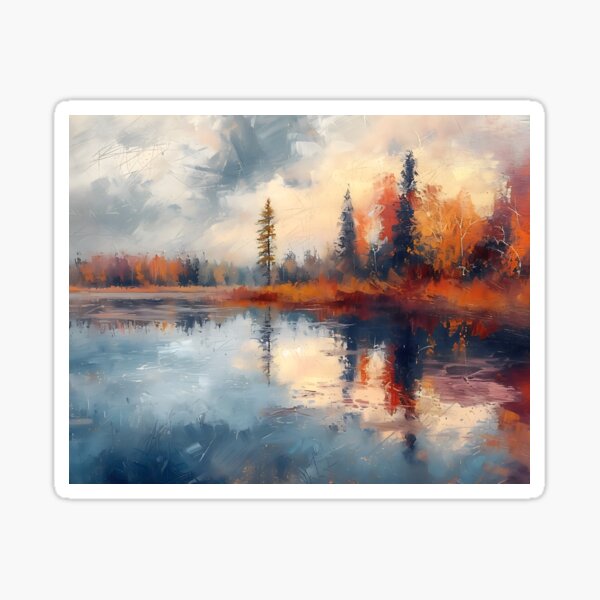 Item preview, Impressionism - Mackenzie Delta designed and sold by KootenayDesigns.