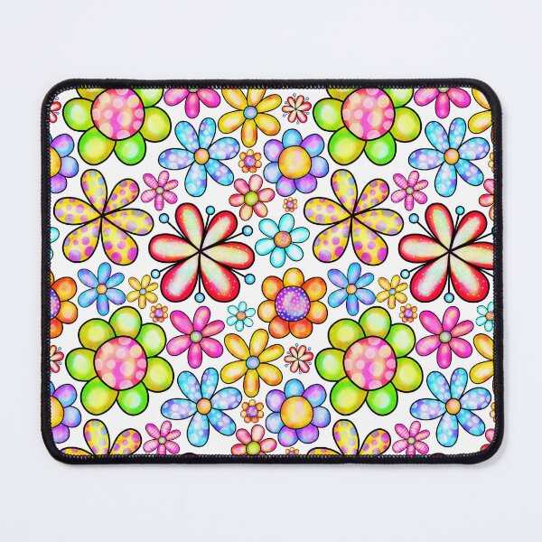 Item preview, Colorful Retro Flower All Over Print Pattern designed and sold by AlienOccupation.