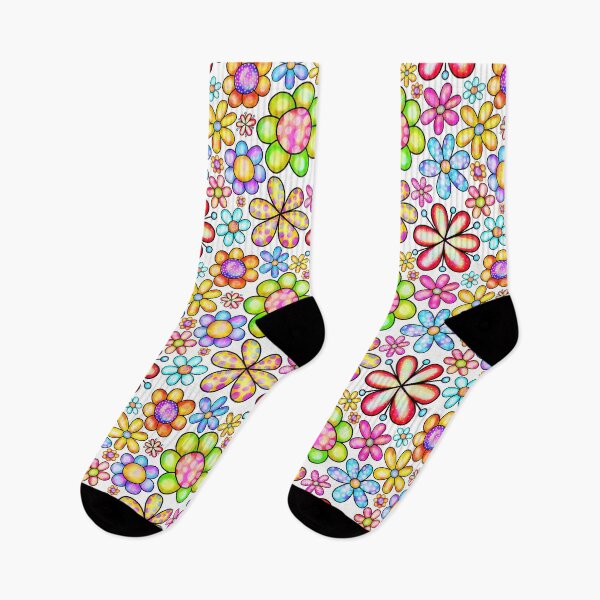 Item preview, Colorful Retro Flower All Over Print Pattern designed and sold by AlienOccupation.
