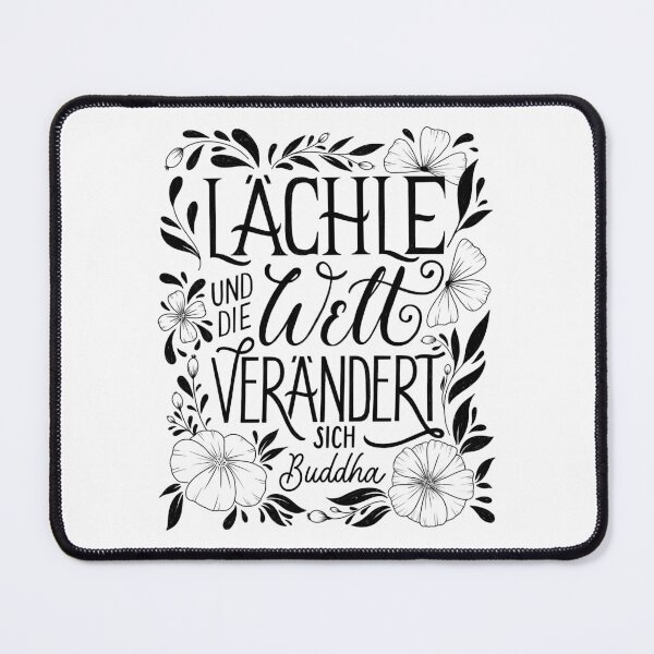 Item preview, Smile and the world changes Motivational Quote Inspirational Message Positive Affirmation designed and sold by Sandra Brezina.