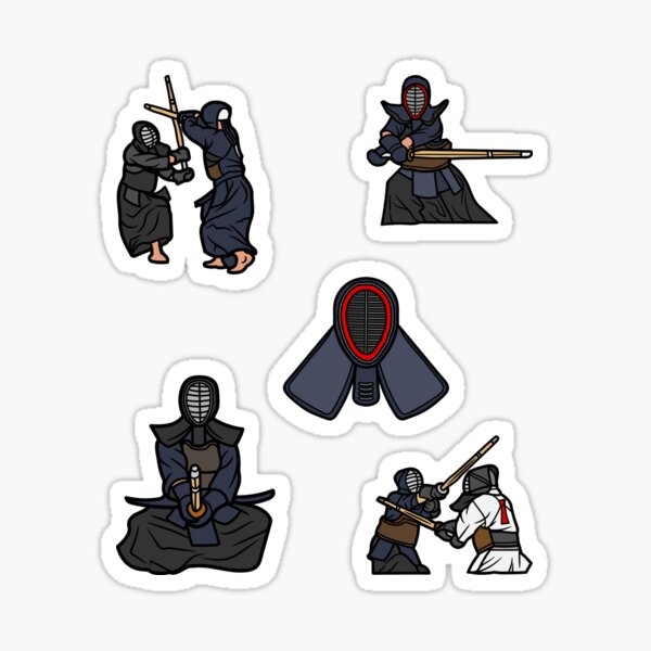 Artikel-Vorschau von Kendo-Aufkleber-Set – Aufkleber-Kollektion japanischer Kampfkünste – Samurai-Schwertkunst, designt und verkauft von AYOUB-SPACE.