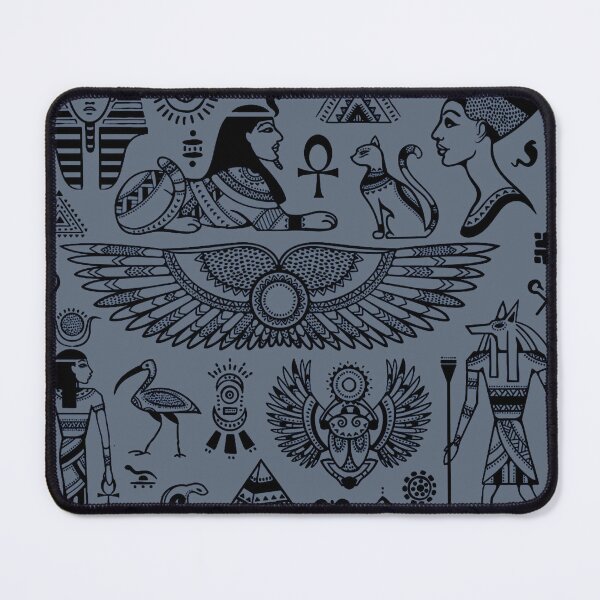 Item preview, Egyptian symbols on blue designed and sold by AnnabellaRh.