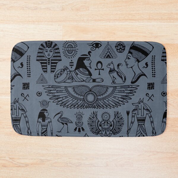 Item preview, Egyptian symbols on blue designed and sold by AnnabellaRh.