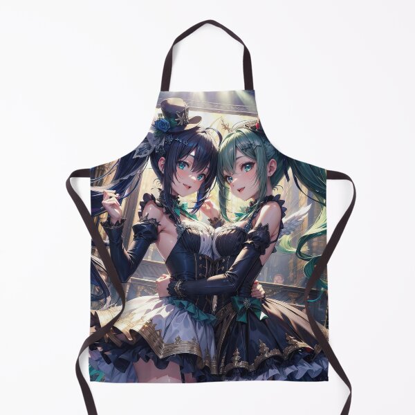 Item preview, Two Cute anime girls double portrait art designed and sold by TheArtistOf2022.