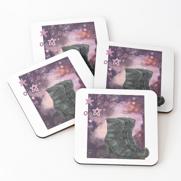 Item preview, Witchy Forest with Witch Boots Pink Bubblegum designed and sold by WildWoodlandWitch.
