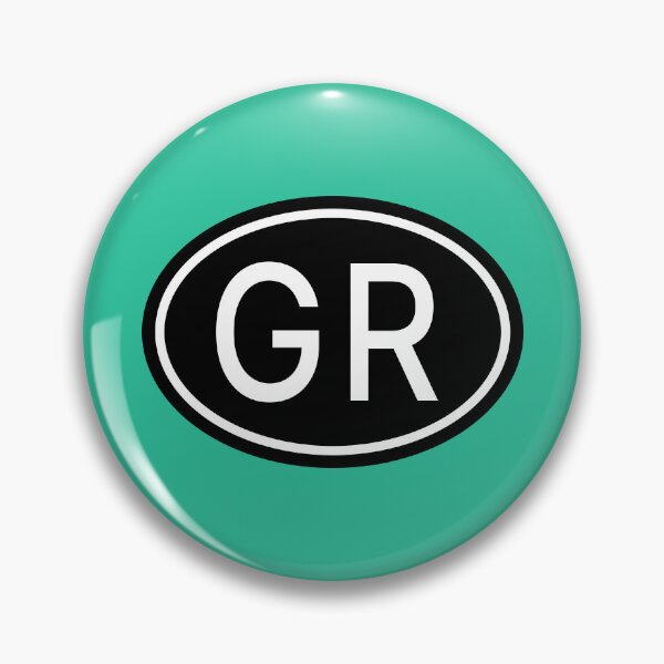 Item preview, GR Initials Monogram Oval White Letters designed and sold by Jeallan Designs.