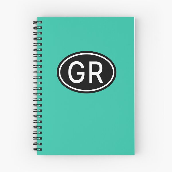 Item preview, GR Initials Monogram Oval White Letters designed and sold by Jeallan Designs.