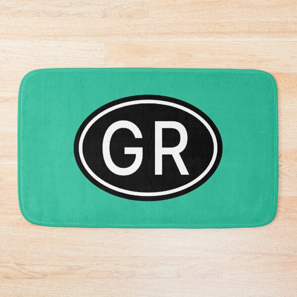 Item preview, GR Initials Monogram Oval White Letters designed and sold by Jeallan Designs.