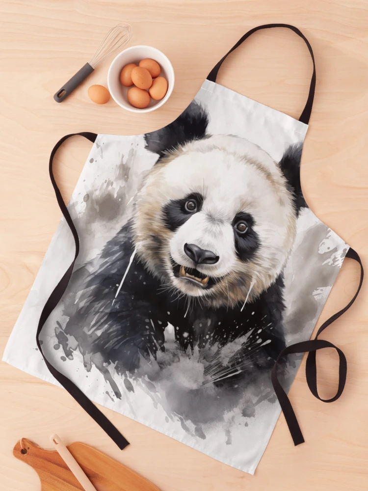 Thumbnail 1 of 6, Apron, Panda designed and sold by Rtymer.