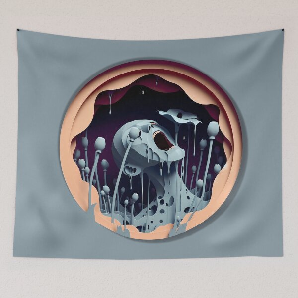Item preview, Addiction Horror Poppy Opiate Drugs Red Poppies Scream designed and sold by SomniferumWars.