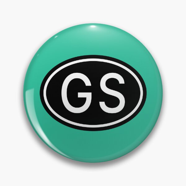 Item preview, GS Initials Monogram Oval White Letters designed and sold by Jeallan Designs.