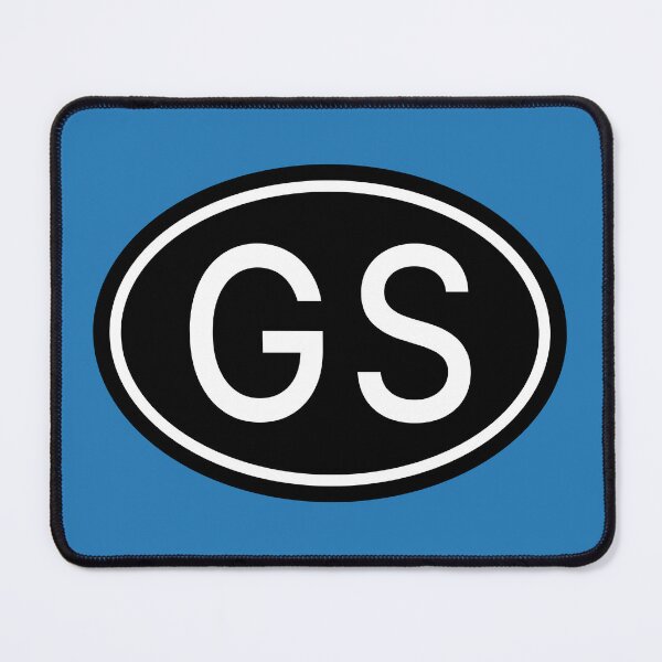 Item preview, GS Initials Monogram Oval White Letters designed and sold by Jeallan Designs.