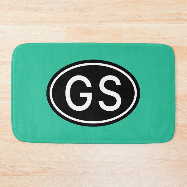 Item preview, GS Initials Monogram Oval White Letters designed and sold by Jeallan Designs.