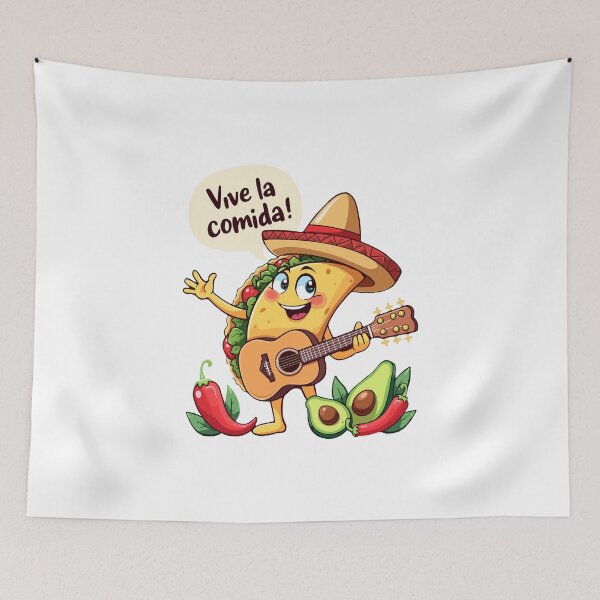 Item preview, Taco Fiesta with Guitar and Hispanic Flair designed and sold by HandicraftArt.