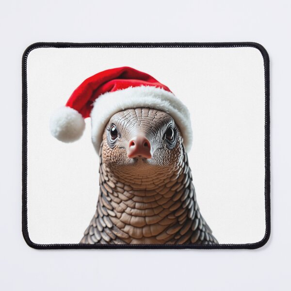 Item preview, Funny Pangolin Wearing Christmas Hat designed and sold by LazyOwlStore.