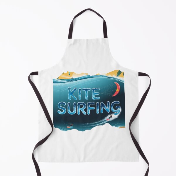 Item preview, Original and unisex kitesurf typography design with waves background designed and sold by StyleFused.