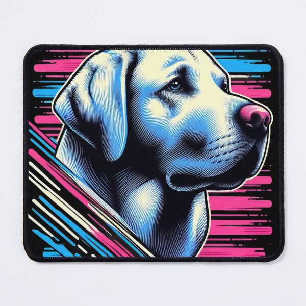 Item preview, Labrador Dog At Pink And Blue  designed and sold by ProductsGamma.