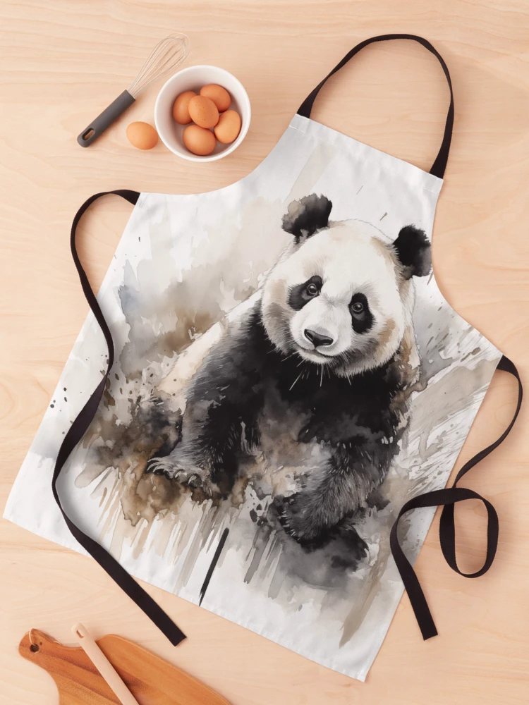 Thumbnail 1 of 6, Apron, Panda designed and sold by Rtymer.