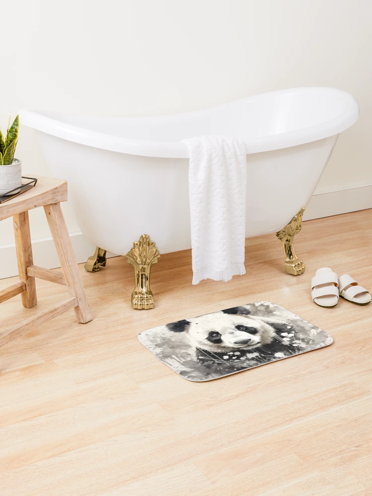 Thumbnail 2 of 6, Bath Mat, Panda designed and sold by Rtymer.