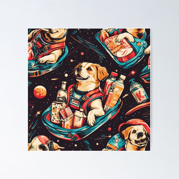 Item preview, Space Dogs 2 designed and sold by IoneShopDesign.