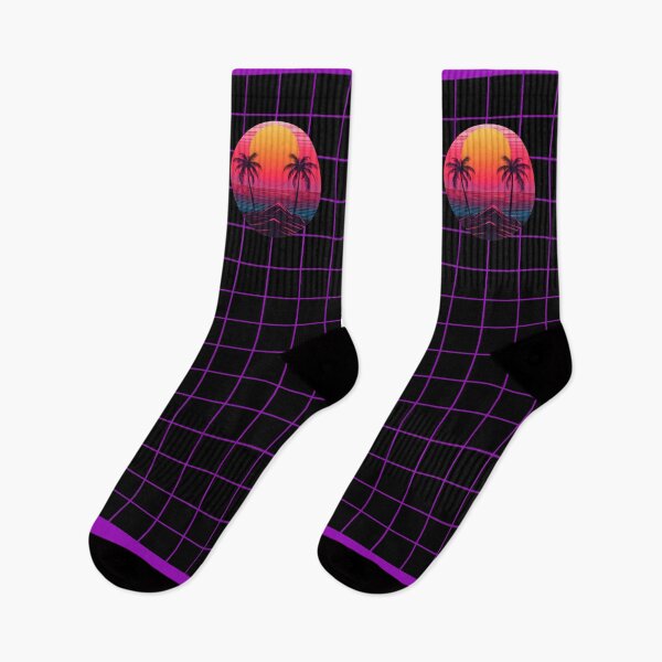 Item preview, Retro vintage sunset over palm island synthwave style designed and sold by analogsandpixel.