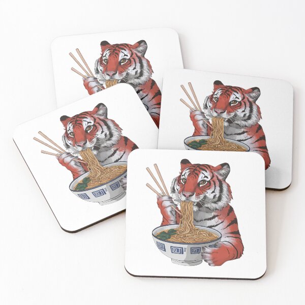Item preview, Animals Slurping Ramen designed and sold by dinoramen.