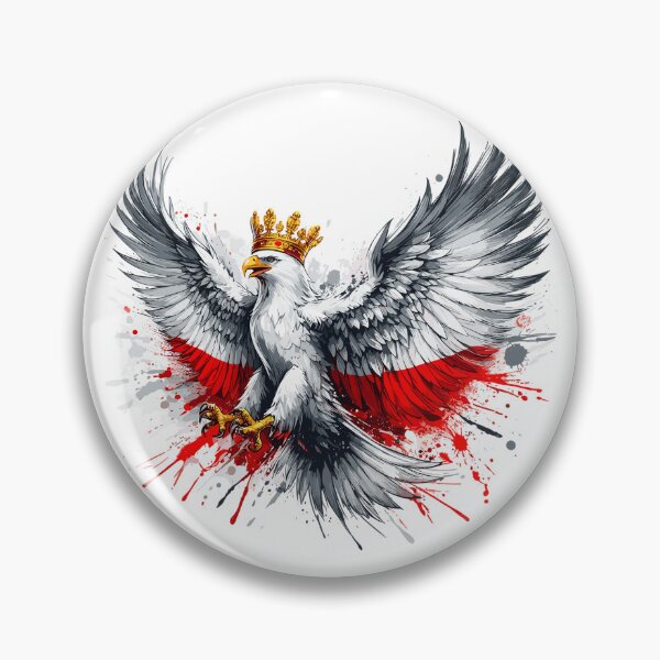 Item preview, Poland Polska Polish red white eagle crown gift designed and sold by Pineapple-Tree.