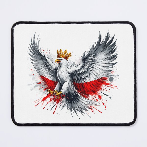 Item preview, Poland Polska Polish red white eagle crown gift designed and sold by Pineapple-Tree.