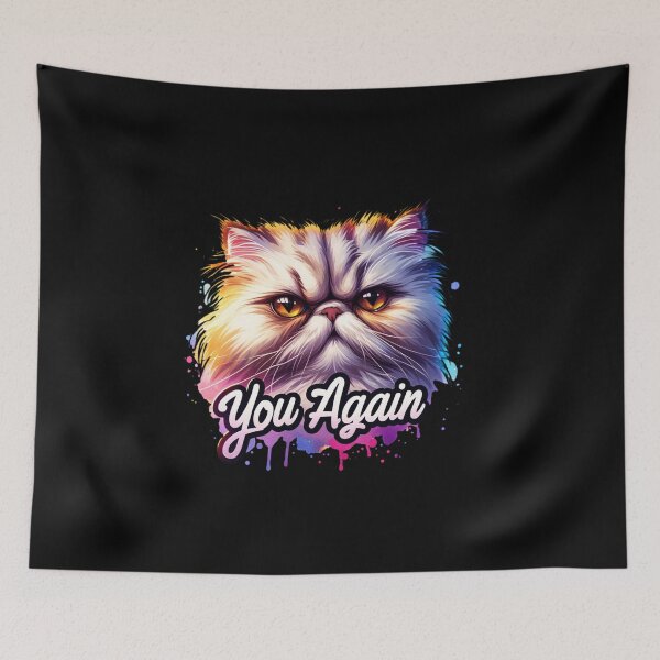Item preview, You again? – Sarcastic Cat Design for T-Shirts, Mugs, Stickers & More designed and sold by artedigital99.