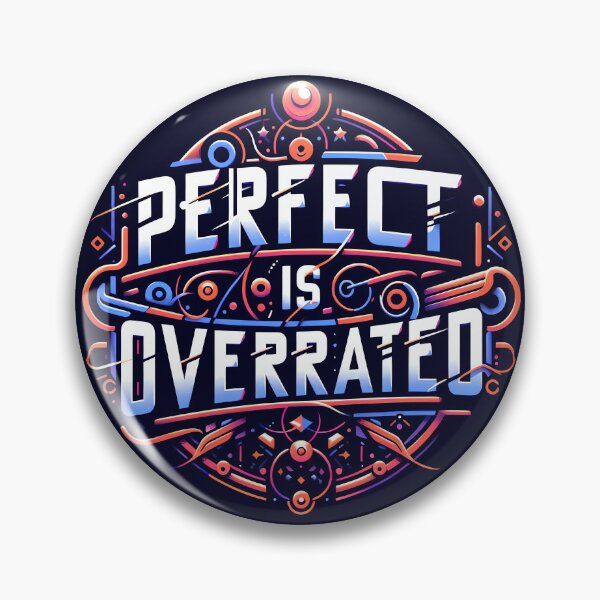 Item preview, Perfect Is Overrated, typography designed and sold by maxmaj.