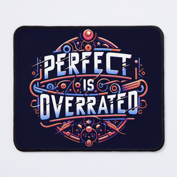 Item preview, Perfect Is Overrated, typography designed and sold by maxmaj.