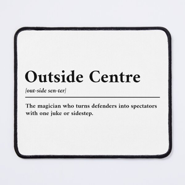 Item preview, Outside Centre funny dictionary definition designed and sold by Scrum-Style.