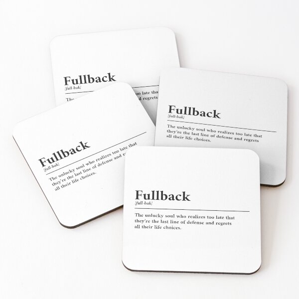 Item preview, Fullback funny dictionary definition designed and sold by Scrum-Style.