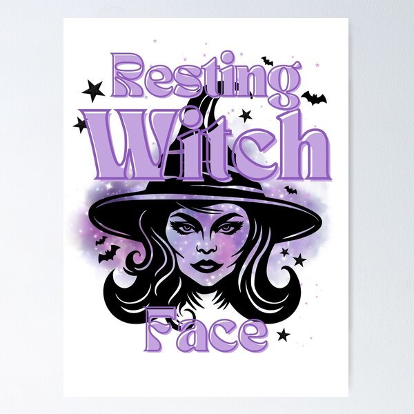 Item preview, Resting Witch Face - Halloween designed and sold by Coco-creationss.