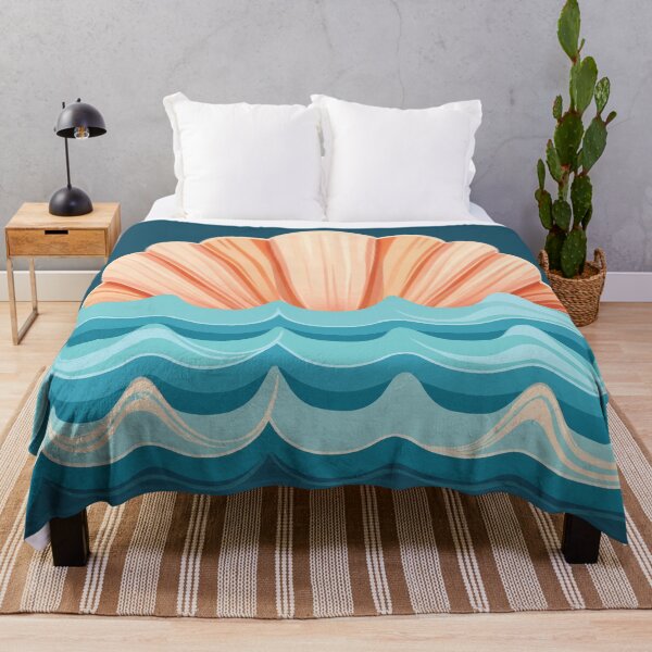 Item preview, Seashell and Wave Combo design - Incorporate seashells into the wave, blending marine element. designed and sold by HEMRO.