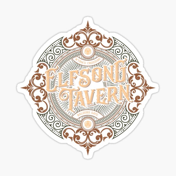 Item preview, Baldur's Gate 3: Elfsong Tavern designed and sold by firlachieldraws.