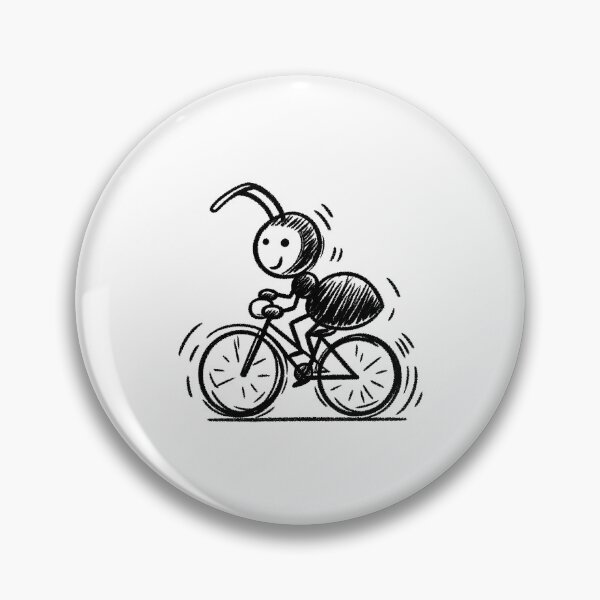 Item preview, Ant riding a bicycle designed and sold by Antdoodle.