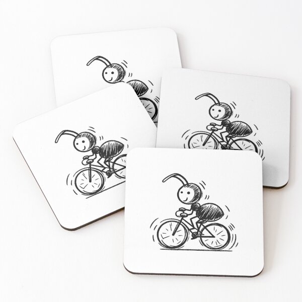 Item preview, Ant riding a bicycle designed and sold by Antdoodle.