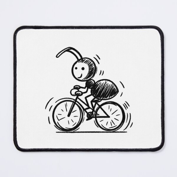 Item preview, Ant riding a bicycle designed and sold by Antdoodle.